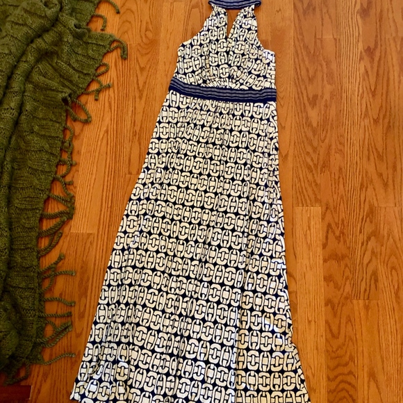 Trina Turk Dresses & Skirts - Trina Turk Silk Chain Print Halter Maxi